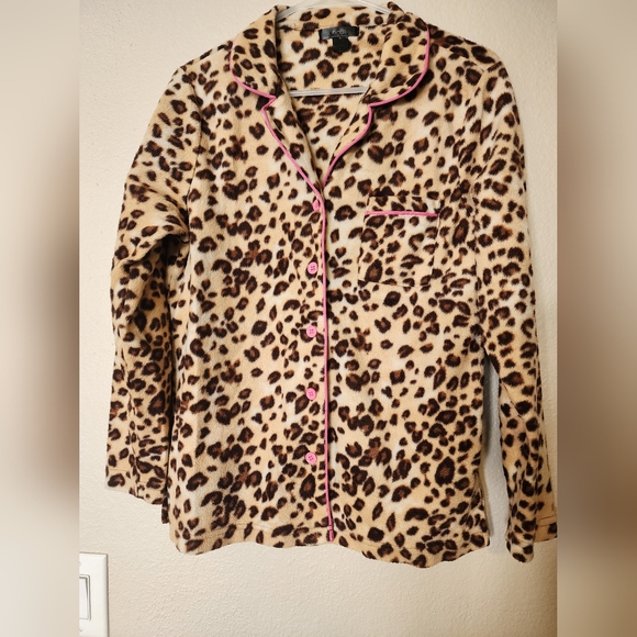 Animal Print Sleepwear, Women's Large 2pc Fleece Animal Print Pajamas - Picture 6 of 10